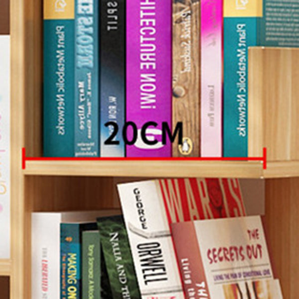 Contemporary Open Back Bookshelf Freestanding Standard Bookcase