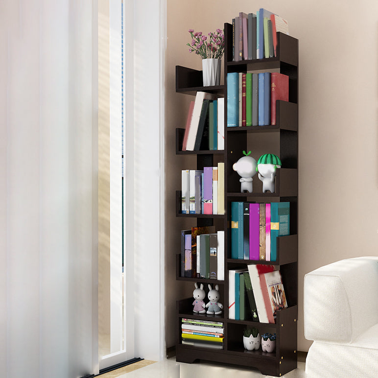 Contemporary Open Back Bookshelf Freestanding Standard Bookcase