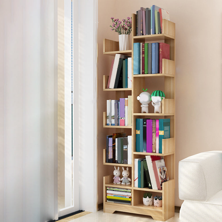 Contemporary Open Back Bookshelf Freestanding Standard Bookcase