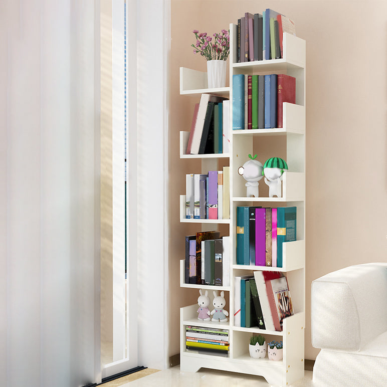 Contemporary Open Back Bookshelf Freestanding Standard Bookcase