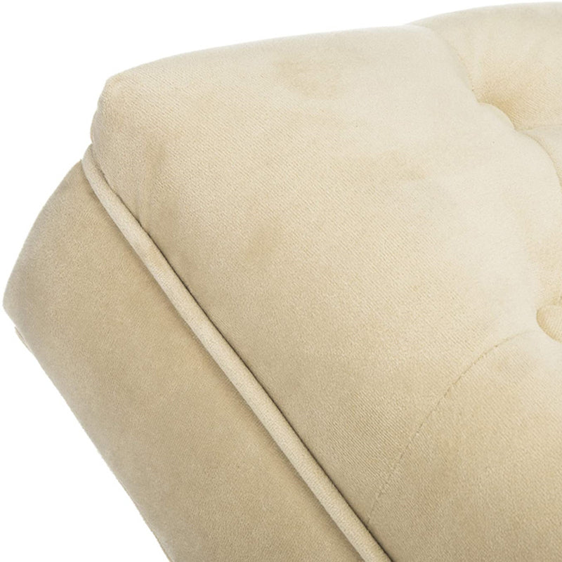 Contemporary Velvet Chaise Armless Tufted Lounge Chair for Living Room