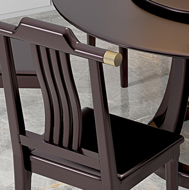 Rubberwood Dining Table Round Pedestal Dinner Table for Dining Room