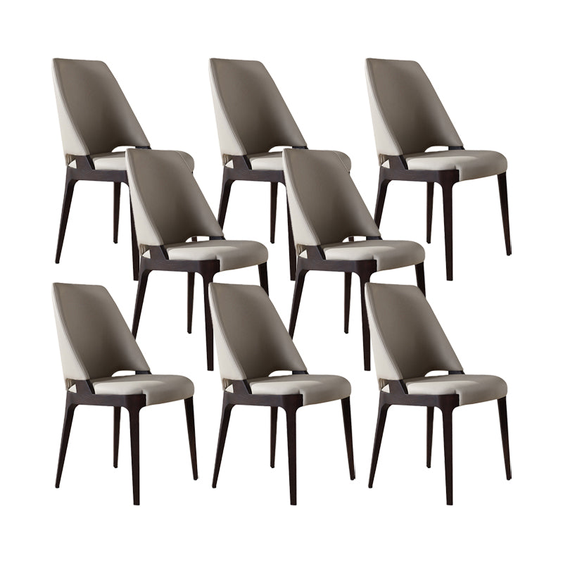 Dining Room Upholstered Side Chair Industrial Parsons Armless Chair