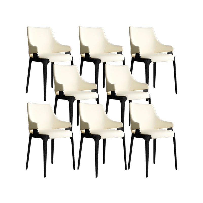 Dining Room Upholstered Side Chair Industrial Parsons Armless Chair