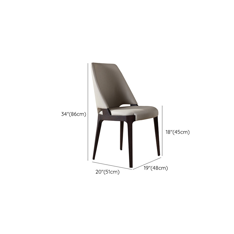 Dining Room Upholstered Side Chair Industrial Parsons Armless Chair
