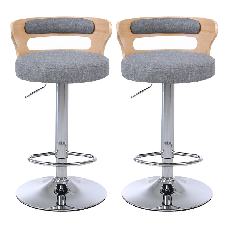 Swivel Adjustable Height Bar Stool Industrial Metal Bristol with Footrest