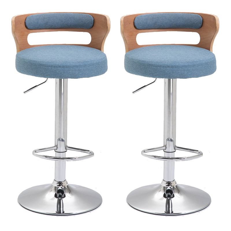 Swivel Adjustable Height Bar Stool Industrial Metal Bristol with Footrest