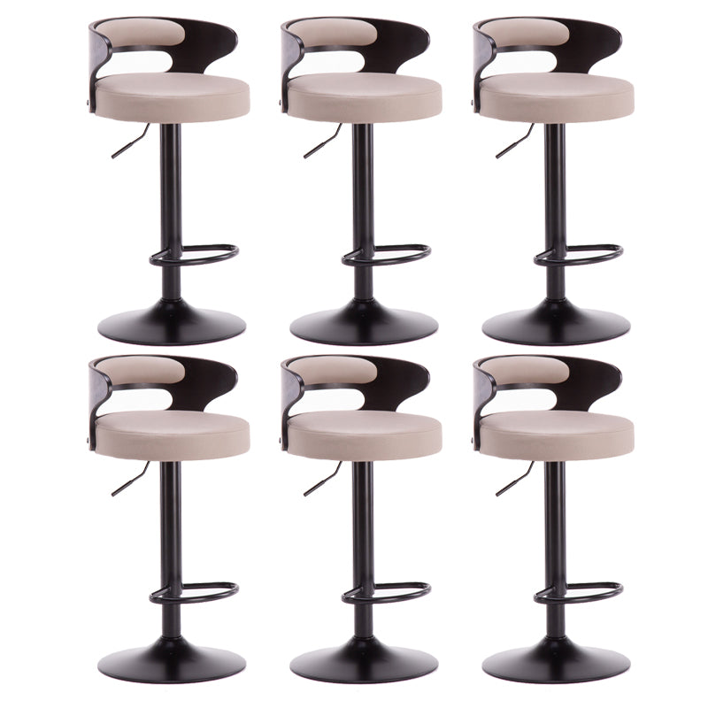 Swivel Adjustable Height Bar Stool Industrial Metal Bristol with Footrest