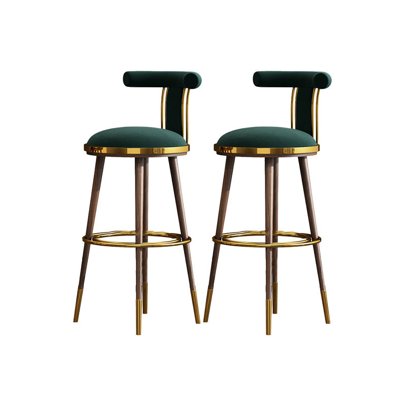 Contemporary Metal Bar Stool Footrest Counter Stool for Restaurant