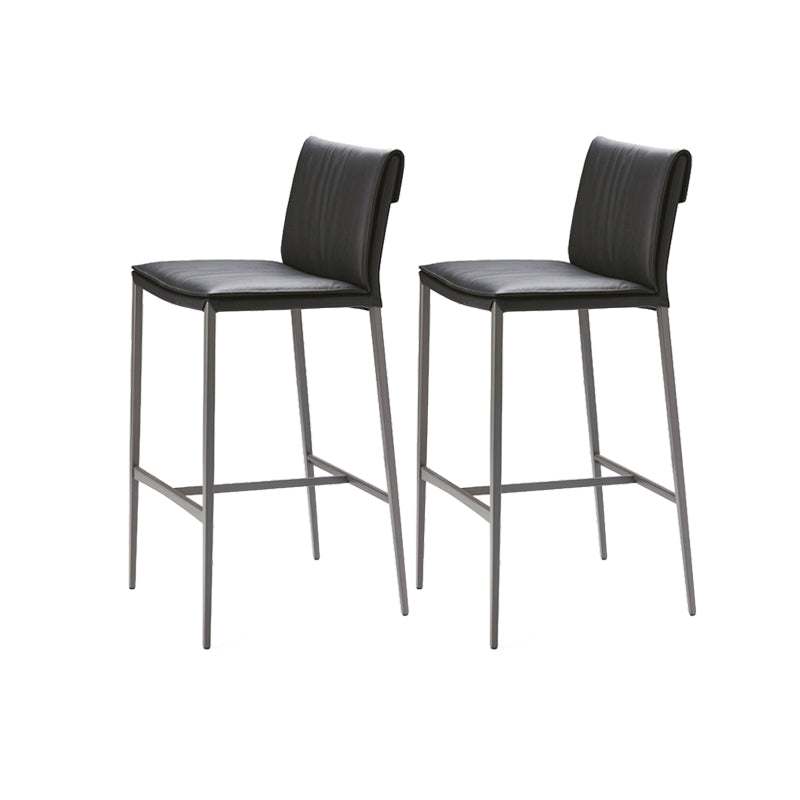 Contemporary Style Metal Bar Stool Footrest Counter Stool for Restaurant