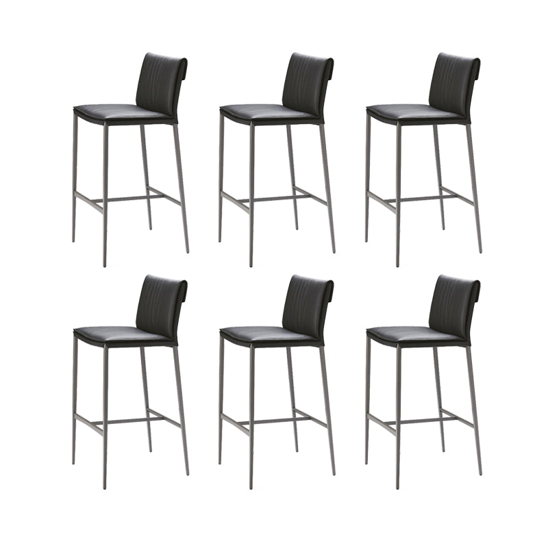 Contemporary Style Metal Bar Stool Footrest Counter Stool for Restaurant