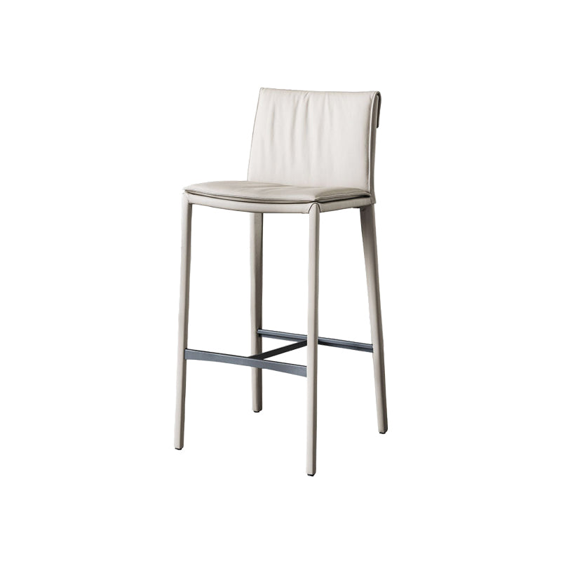 Contemporary Style Metal Bar Stool Footrest Counter Stool for Restaurant