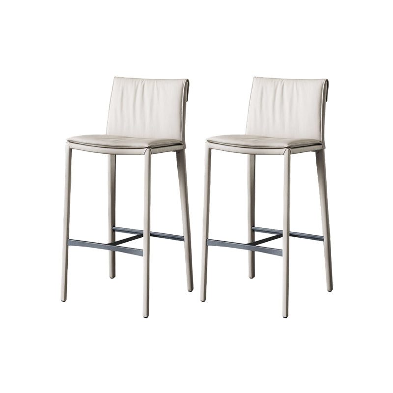 Contemporary Style Metal Bar Stool Footrest Counter Stool for Restaurant