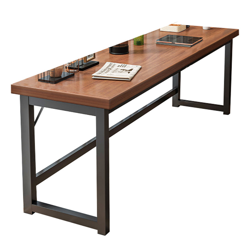 Rectangle Manufactured Wood Bistro Table Modern Pub Table with Metal Frame