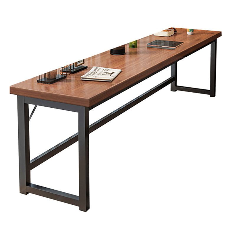 Rectangle Manufactured Wood Bistro Table Modern Pub Table with Metal Frame