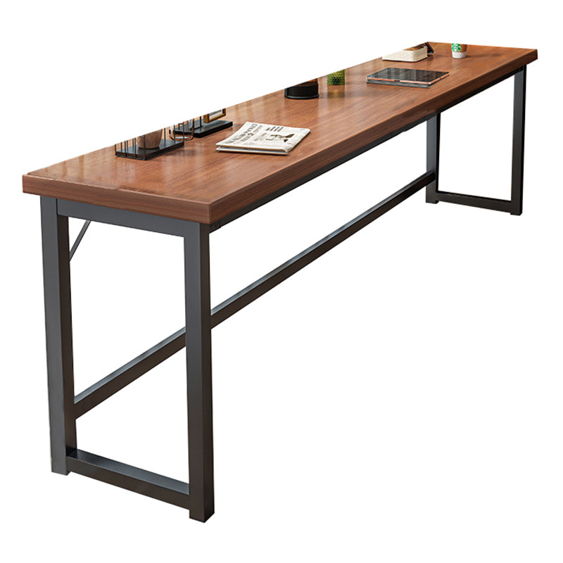 Rectangle Manufactured Wood Bistro Table Modern Pub Table with Metal Frame