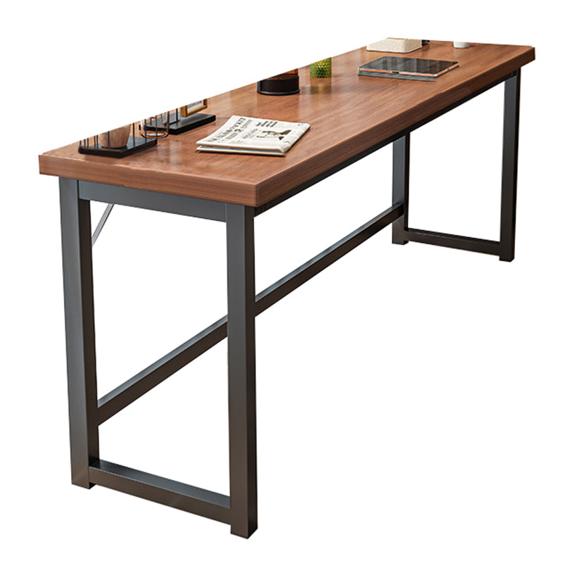 Rectangle Manufactured Wood Bistro Table Modern Pub Table with Metal Frame