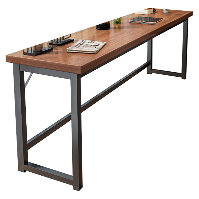 Rectangle Manufactured Wood Bistro Table Modern Pub Table with Metal Frame