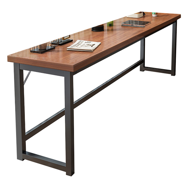 Rectangle Manufactured Wood Bistro Table Modern Pub Table with Metal Frame