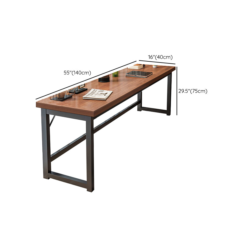 Rectangle Manufactured Wood Bistro Table Modern Pub Table with Metal Frame