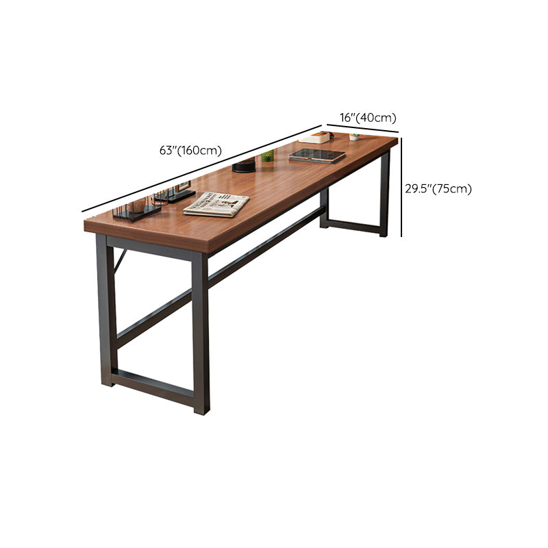 Rectangle Manufactured Wood Bistro Table Modern Pub Table with Metal Frame