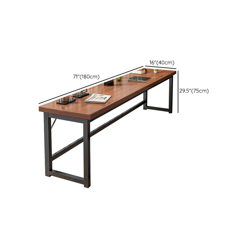 Rectangle Manufactured Wood Bistro Table Modern Pub Table with Metal Frame