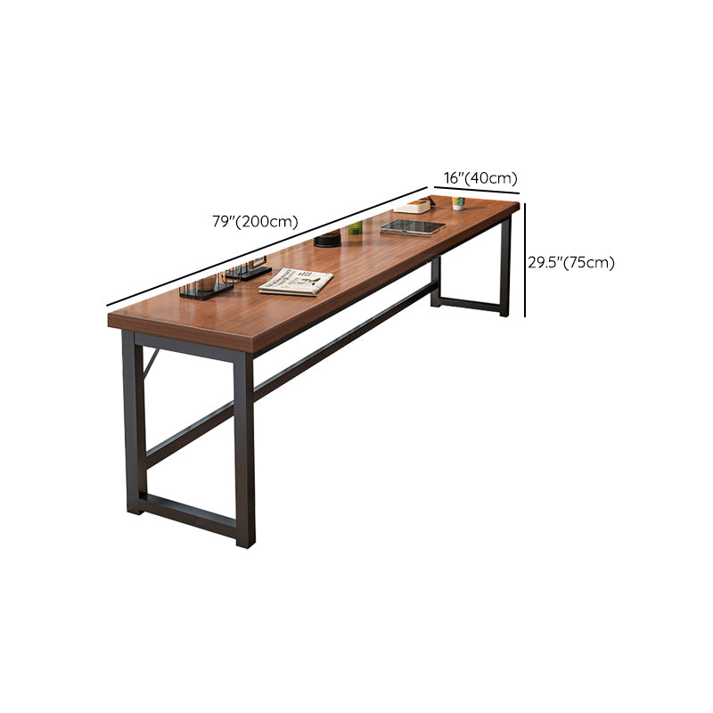 Rectangle Manufactured Wood Bistro Table Modern Pub Table with Metal Frame