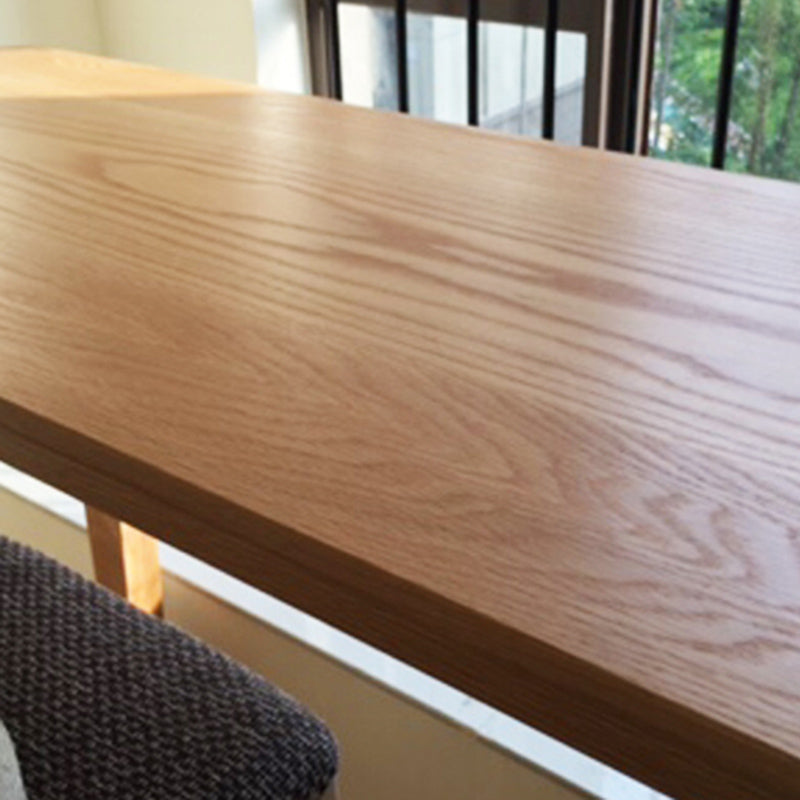 Modern Indoor Bar Dining Table Rectangle Wood Bar Stool Table