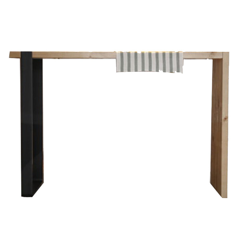 Indoor Contemporary Bar Dining Table Rectangle Wood Bar Stool Table