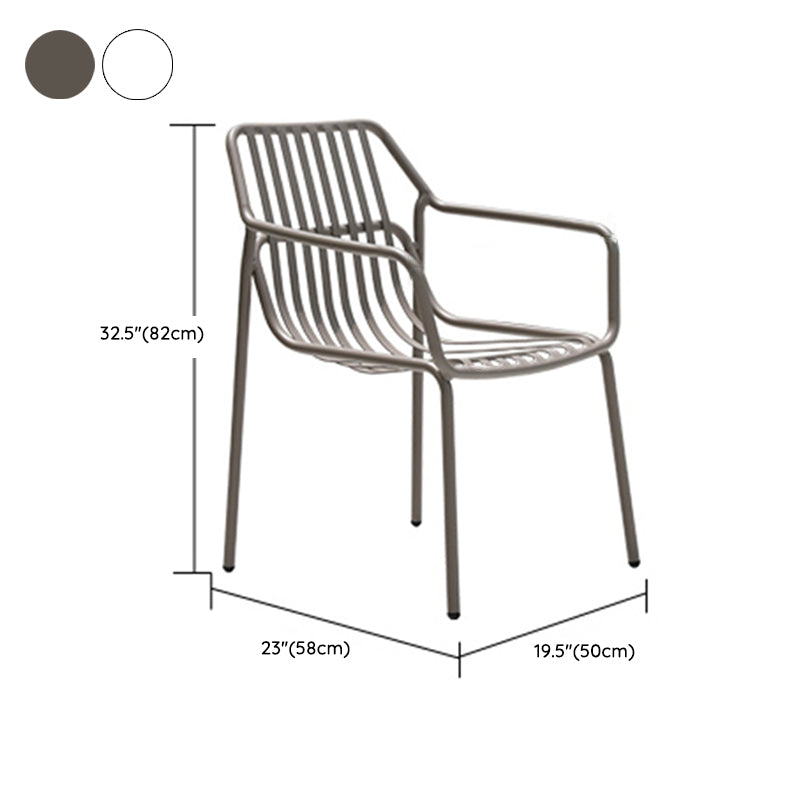 Contemporary Style 1/5 Pcs Bistro Set Metal Round Bistro Table Set