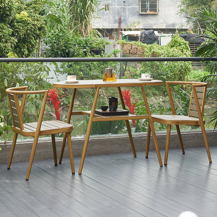 Contemporary 1/3 Pcs Dining Set Glass Rectangular Dining Table Set