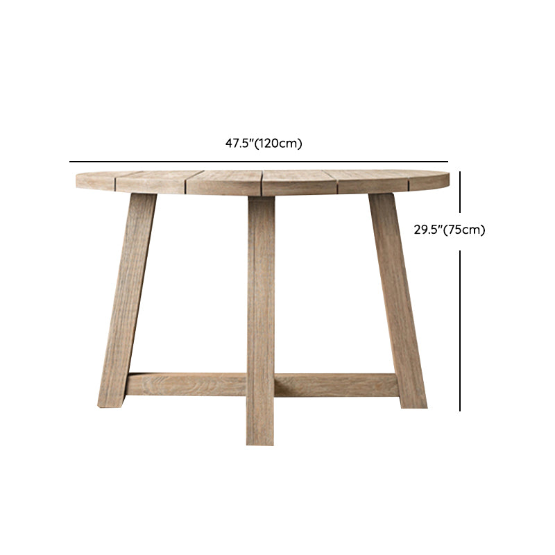 Boho Style 1/3/9 Pcs Patio Dining Table Set Wood Dining Table Set