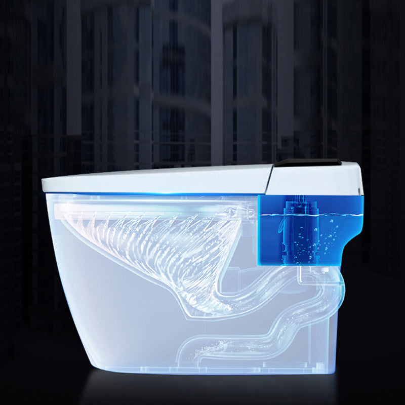 Modern All In One Toilet Floor Mounted Siphon Jet ABS Toilet Bowl