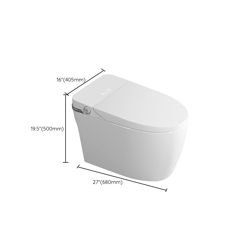 All In One Modern Flush Toilet Floor Mounted Siphon Jet ABS Toilet Bowl