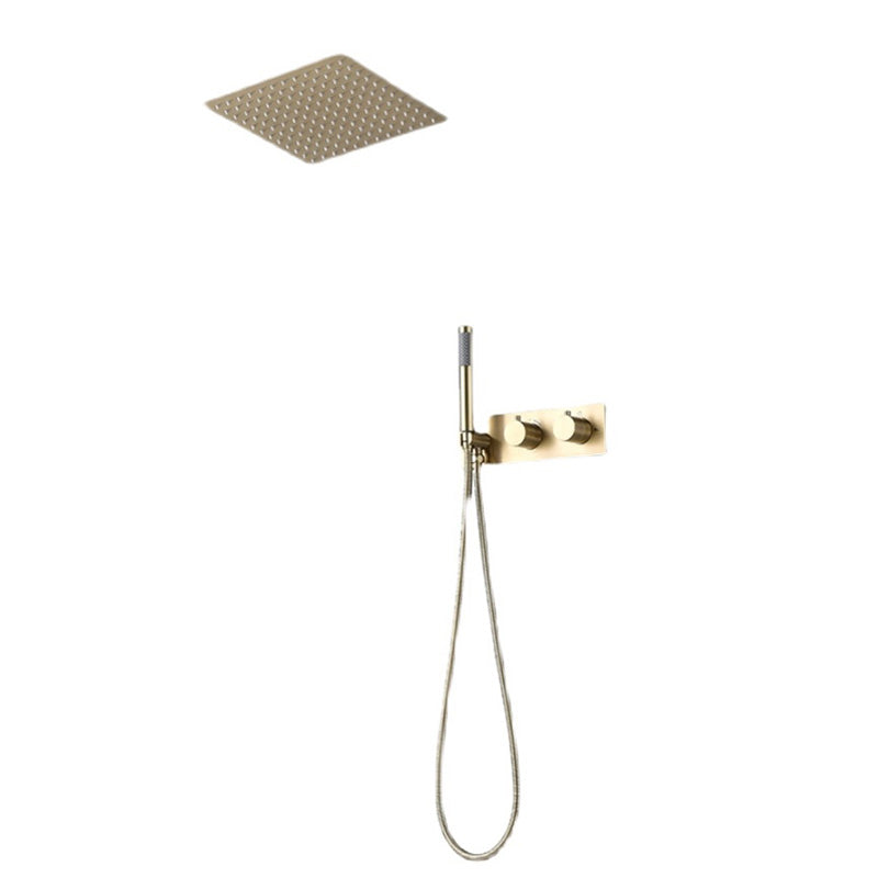 Modern Solid Color Shower Combo Ceiling Mounted Shower System