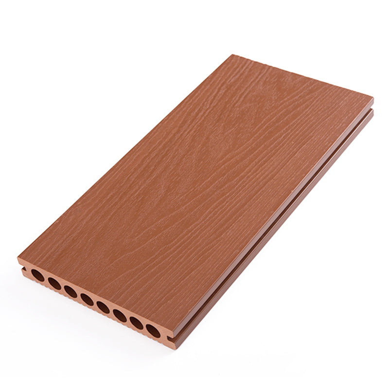 Rectangular Wood Deck Plank Nailed Installation for Outdoor Patio