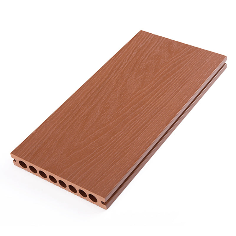 Rectangular Wood Floor Tiles Nailed Installation for Outdoor Patio