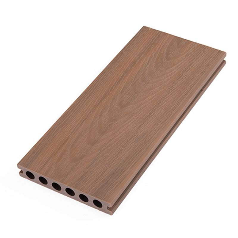 Rectangular Wood Floor Tiles Nailed Installation for Outdoor Patio