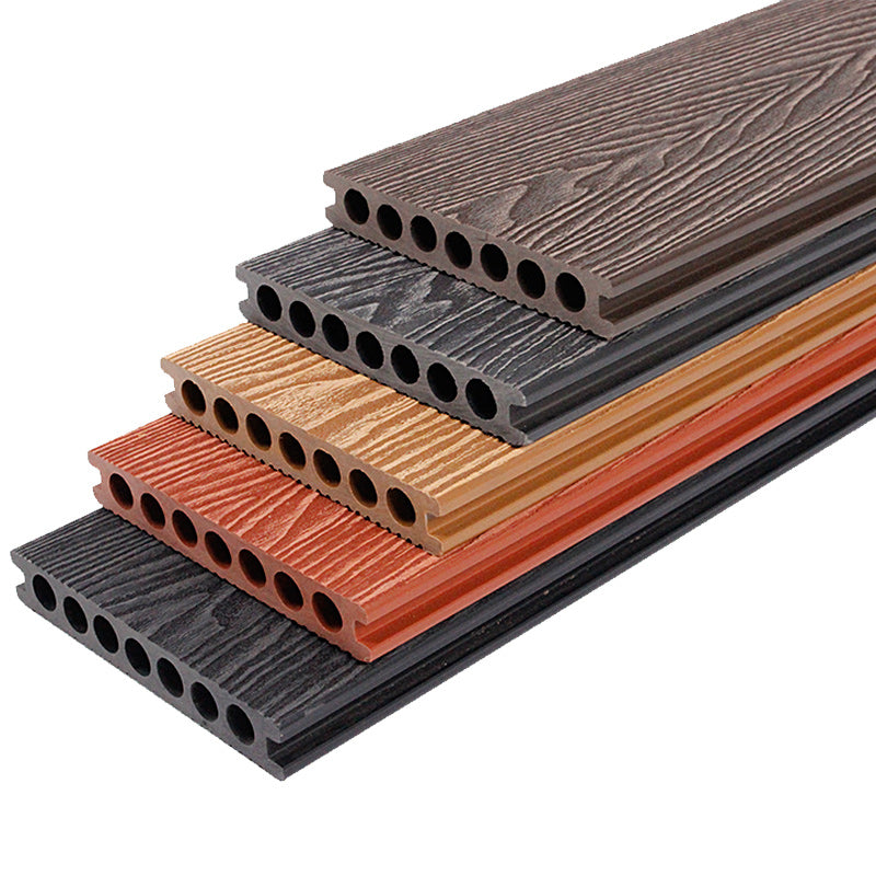 Rectangular Wood Deck/Patio Flooring Tiles Nailed Installation for Outdoor Flooring
