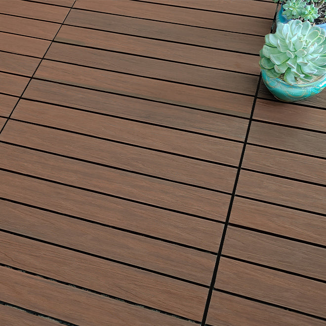 Wooden Deck Plank Outdoor Waterproof Rectangular Outdoor Floor Board