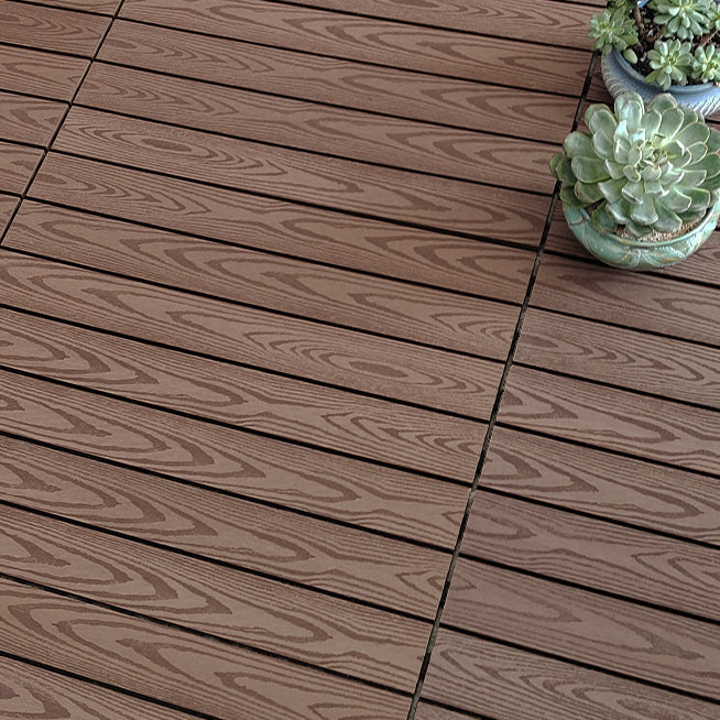 Wooden Deck Plank Outdoor Waterproof Rectangular Outdoor Floor Board