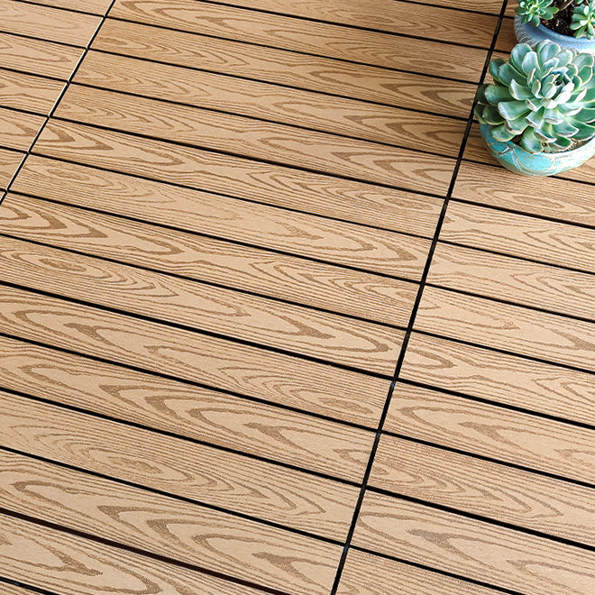 Wooden Deck Plank Outdoor Waterproof Rectangular Outdoor Floor Board