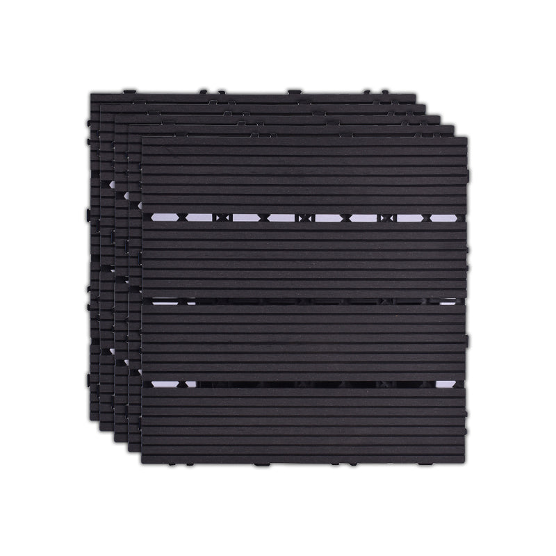 11 Pack 12" X 12" Square Deck/Patio Flooring Tiles Snap Fit for Outdoor Patio Tiles