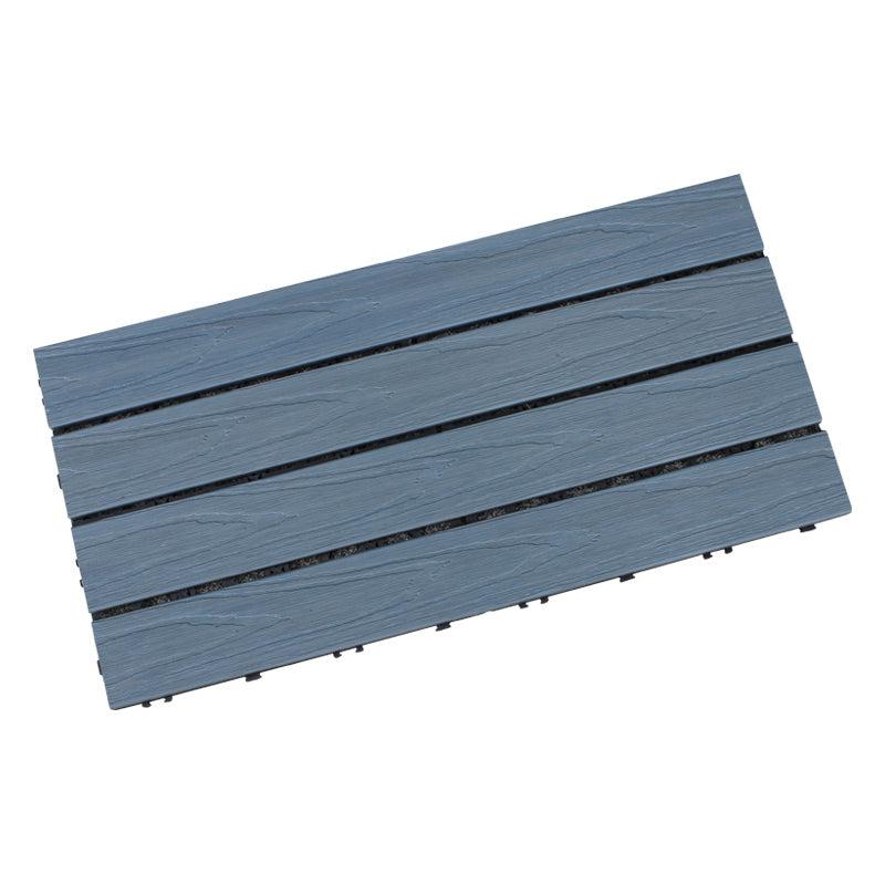 Square Snapping Patio Flooring Tiles Striped Pattern Flooring Tiles