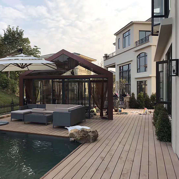 Striped Pattern Patio Flooring Tiles Nailed Flooring Tiles Floor Board