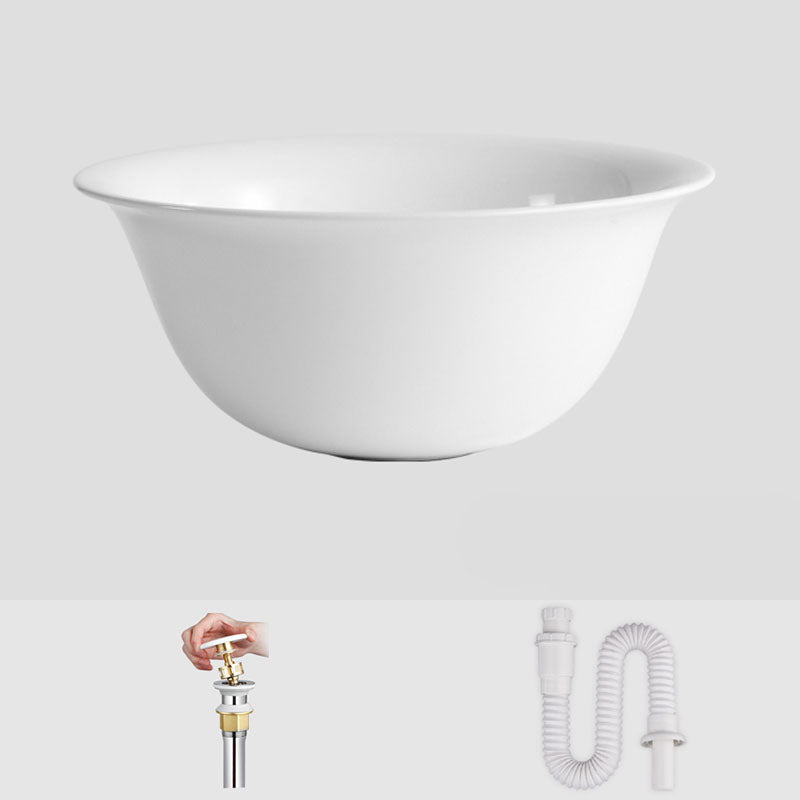 Porcelain Trough Bathroom Sink Modern No Craftsmanship Wash Stand
