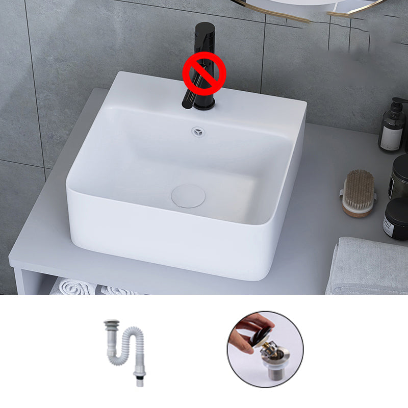 White Trough Bathroom Sink Rectangle Ceramic Trough Bathroom Sink