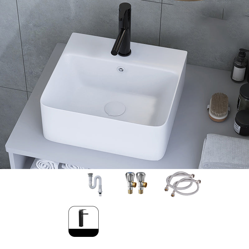 White Trough Bathroom Sink Rectangle Ceramic Trough Bathroom Sink