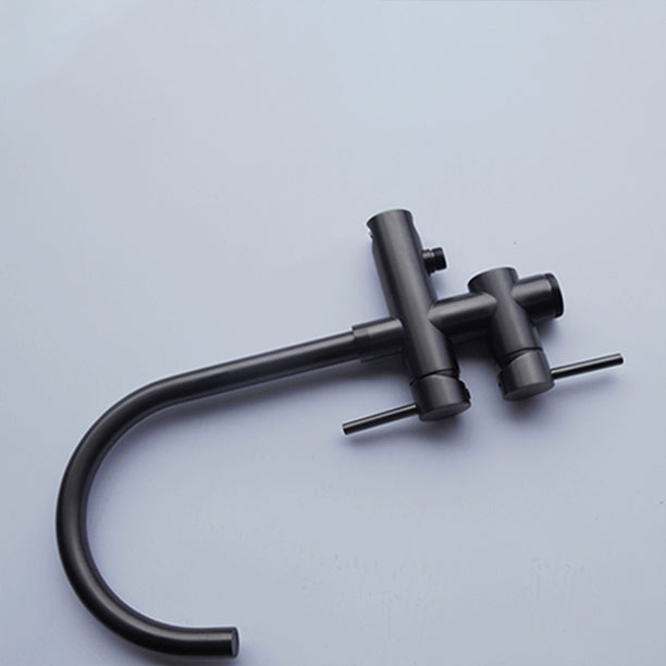 Floor Mounted Copper Freestanding Tub Filler Freestanding High Arc Freestanding Faucet