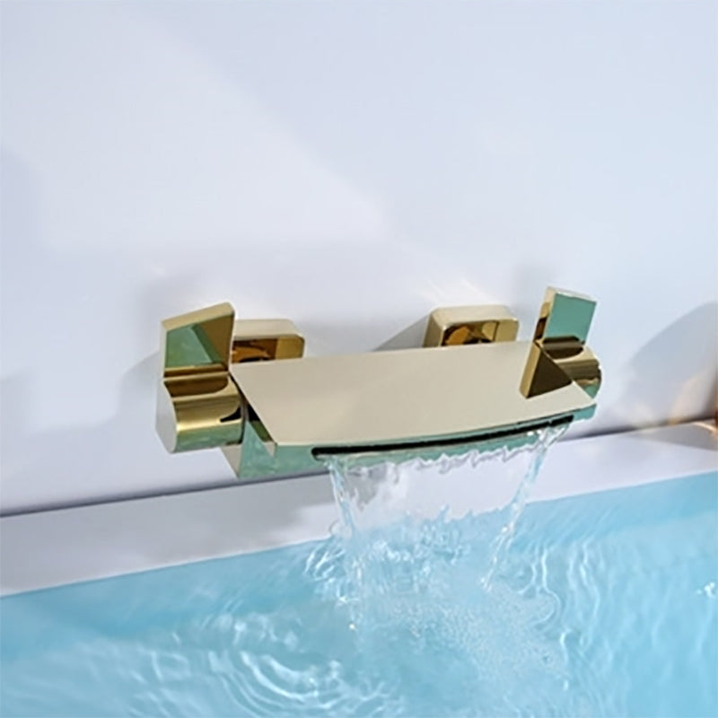 Waterfall Bath Faucet Adjustable Water Flow Wall Mounted Bathroom Faucet